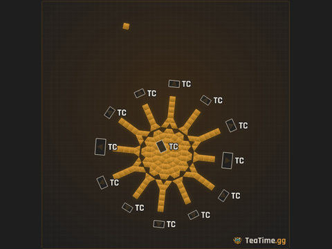Foundation footprint of Clockwork Ringwall