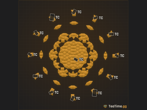 Foundation footprint of Radial Cog