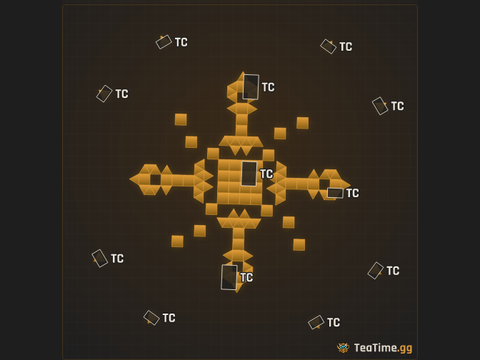 Foundation footprint of Square Panopticon