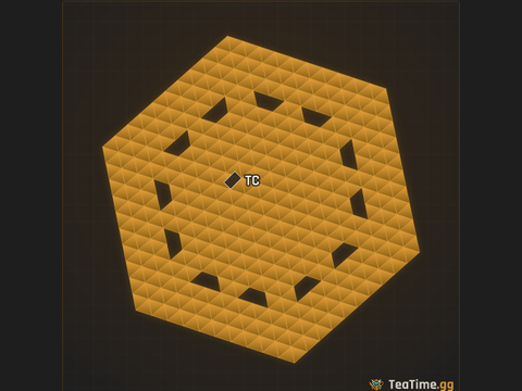 Foundation footprint of Armored Piston