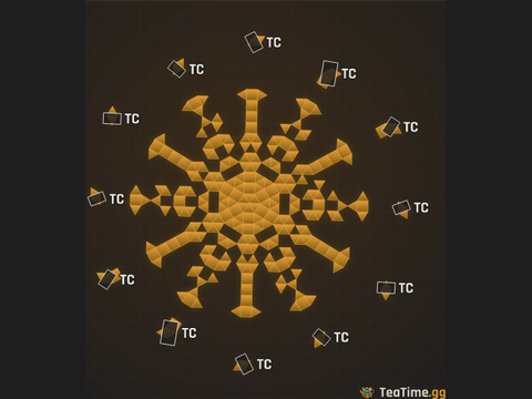 Foundation footprint of Serrated Sovereign