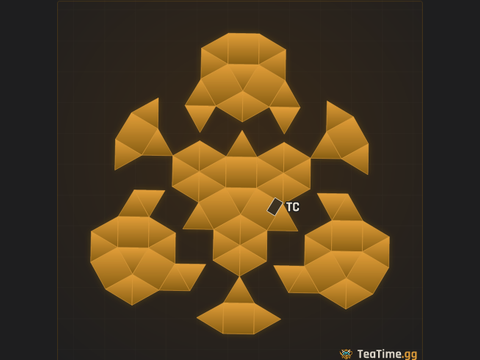 Foundation footprint of Prism Carapace