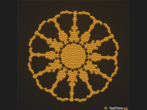 Foundation footprint of Mosaic Mandala