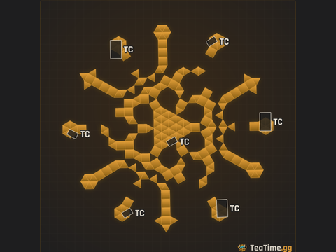 Foundation footprint of Kiln Corona