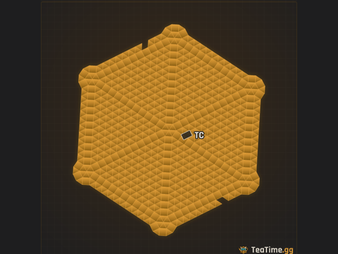 Foundation footprint of The Spike Crown