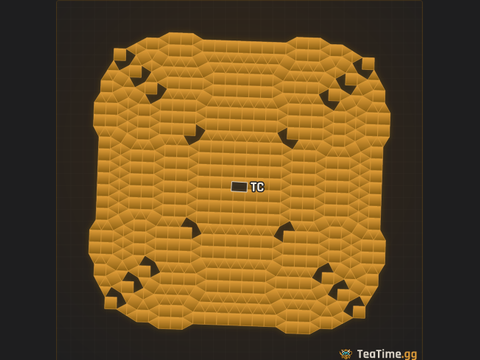 Foundation footprint of Black Monolith