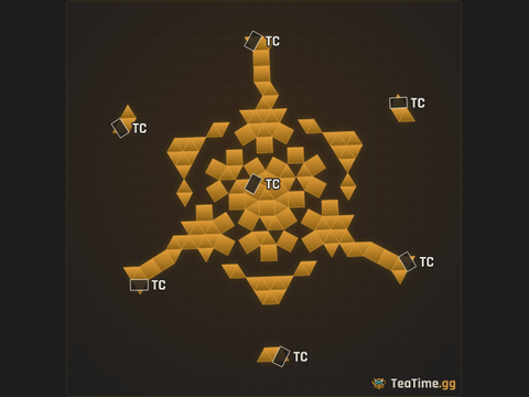 Foundation footprint of Reef Crawler