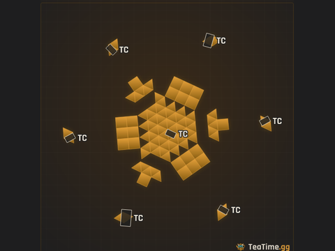 Foundation footprint of Deathknell Mini