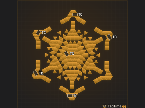Foundation footprint of Gale Mandala