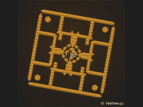 Foundation footprint of Perimeter Court