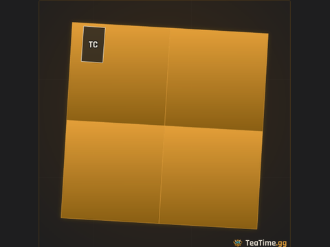 Foundation footprint of Bait Corner