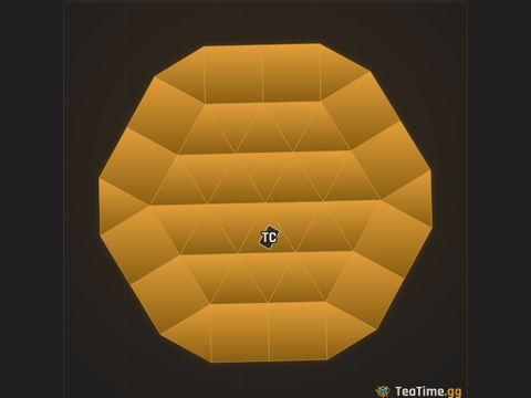 Foundation footprint of The Revolver