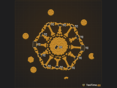 Foundation footprint of Garrison Sprocket