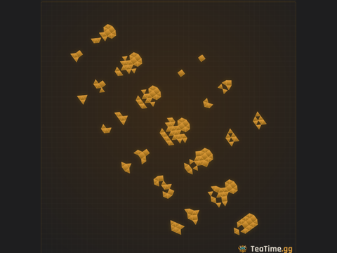 Foundation footprint of Gallows Row