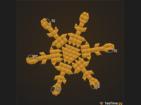 Foundation footprint of The Blue Catchers