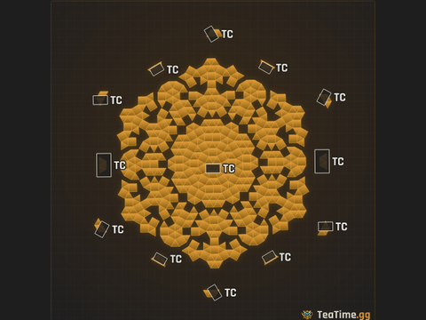 Foundation footprint of Tiered Crucible