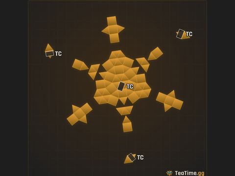 Foundation footprint of The Sedator