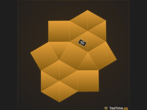 Foundation footprint of Fort Atom