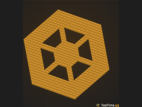 Foundation footprint of Goliath Hexagon