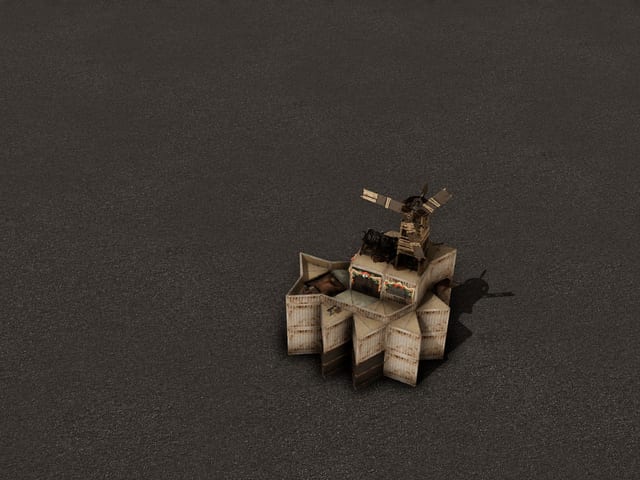 Flanged Caltrop